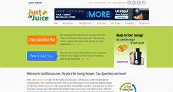 Desktop Screenshot of justonjuice.com